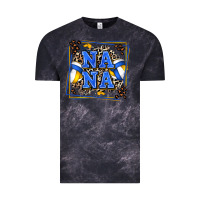 Cloud Black volleyball nana with leopard Vintage Tee - Zillion Design Studio