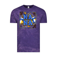 Cloud Purple volleyball nana with leopard Vintage Tee - Zillion Design Studio