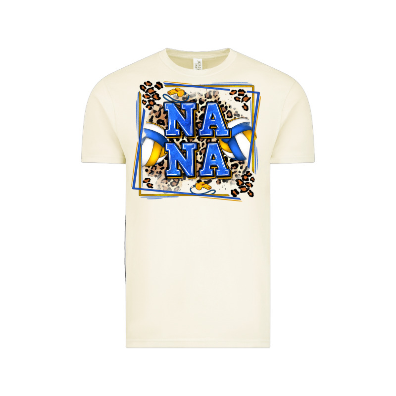 Volleyball Nana With Leopard Vintage Tee by Zillion Design Studio | Teevron