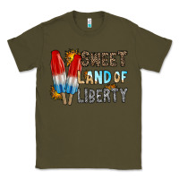 Army Green sweet land of liberty Classic Tee - RacoonDesign