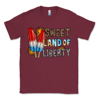 Burgundy sweet land of liberty Classic Tee - RacoonDesign