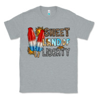 Heather Grey sweet land of liberty Classic Tee - RacoonDesign
