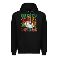 Black Country Christmas Premium Hoodie - NancyCooperArtShop