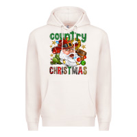 Pale Pink Country Christmas Premium Hoodie - NancyCooperArtShop