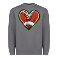 Football Heart Heavyweight Sweatshirt | Teevron
