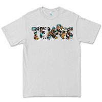 Dove Grey texas sunflower cowhide leopard texas map Premium Tee - Artiststas
