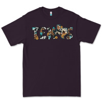 Plum texas sunflower cowhide leopard texas map Premium Tee - Artiststas