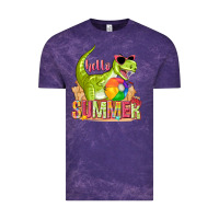 Cloud Purple hello summer rex Vintage Tee - texasbilliewilder
