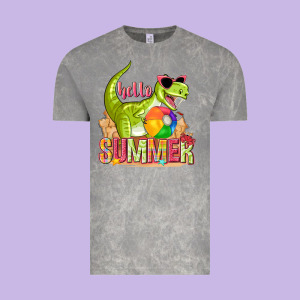 Hello Summer Rex Vintage Tee Designed By Texasbilliewilder