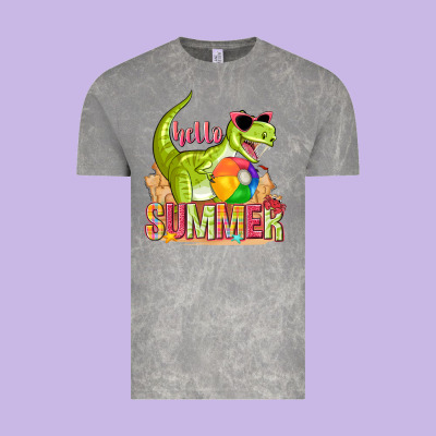 Hello Summer Rex Vintage Tee Designed By Texasbilliewilder