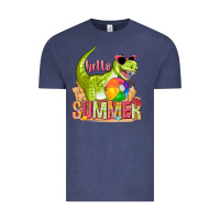 Vintage Denim hello summer rex Vintage Tee - texasbilliewilder