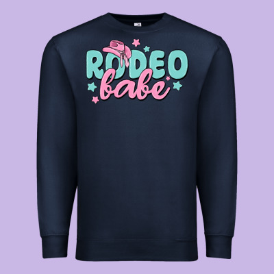 Rodeo Babe Premium Sweatshirt Designed By Maliassmallbusiness