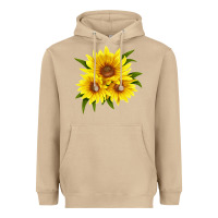 Mushroom maximillian perennial sunflower Heavyweight Hoodie - LillyAllenDesigns