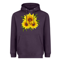 Plum maximillian perennial sunflower Heavyweight Hoodie - LillyAllenDesigns