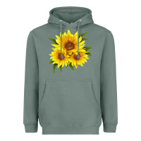 Sage maximillian perennial sunflower Heavyweight Hoodie - LillyAllenDesigns