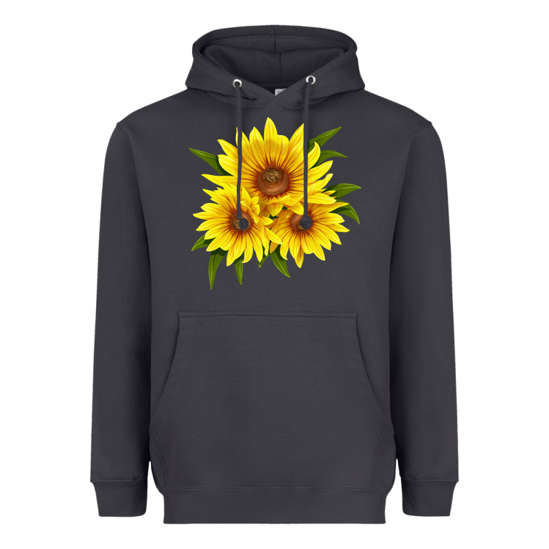 Maximillian Perennial Sunflower Heavyweight Hoodie by LillyAllenDesigns | Teevron