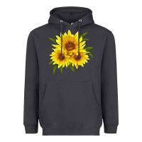 Smoke maximillian perennial sunflower Heavyweight Hoodie - LillyAllenDesigns