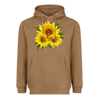 Toasted Coconut maximillian perennial sunflower Heavyweight Hoodie - LillyAllenDesigns