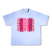 Grape Ice breast aweraness brushstrokes Urban Heavy Tee - RanaPortraitStore
