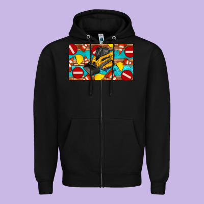 Skidsteer Sippy Zipper Hoodie Designed By Artiststas
