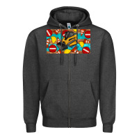 Charcoal Heather skidsteer sippy Zipper Hoodie - Artiststas