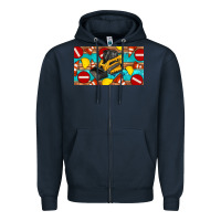 Navy skidsteer sippy Zipper Hoodie - Artiststas