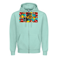 Seafoam skidsteer sippy Zipper Hoodie - Artiststas