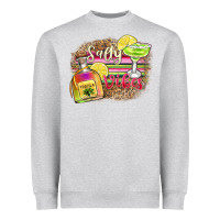 Heather Grey salty vibes Heavyweight Sweatshirt - Zillion Design Studio