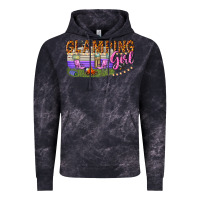 Cloud Black glamping girl Vintage Hoodie - texasbilliewilder