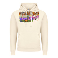 Vintage Artic glamping girl Vintage Hoodie - texasbilliewilder