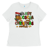White hot cocoa and christmas movies Ladies Tee - AdoDesignShop