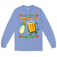 Colony Blue our first father's day together Long Sleeve Tee - HRA Design Shop