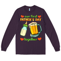 Plum our first father's day together Long Sleeve Tee - HRA Design Shop