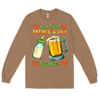 Toasted Coconut our first father's day together Long Sleeve Tee - HRA Design Shop