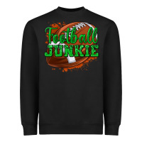 Black football junkie Heavyweight Sweatshirt - texasbilliewilder
