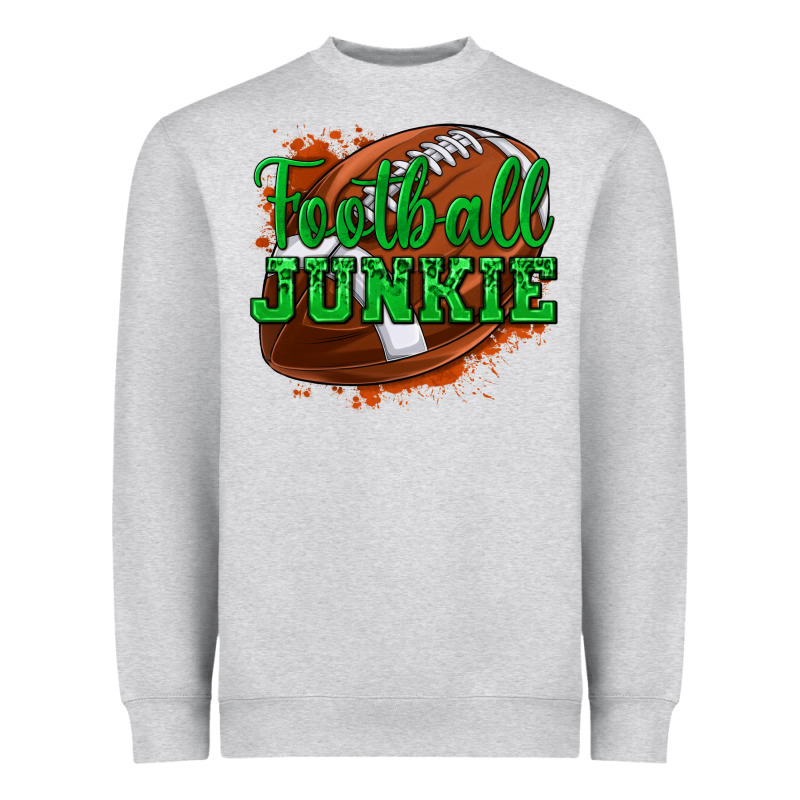 Football Junkie Heavyweight Sweatshirt by texasbilliewilder | Teevron