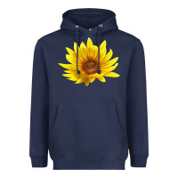 Navy Maximillian Perennial Sunflower Heavyweight Hoodie - LillyAllenDesigns