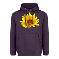 Plum Maximillian Perennial Sunflower Heavyweight Hoodie - LillyAllenDesigns