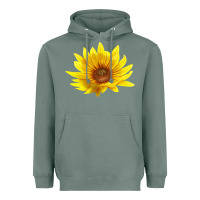 Sage Maximillian Perennial Sunflower Heavyweight Hoodie - LillyAllenDesigns