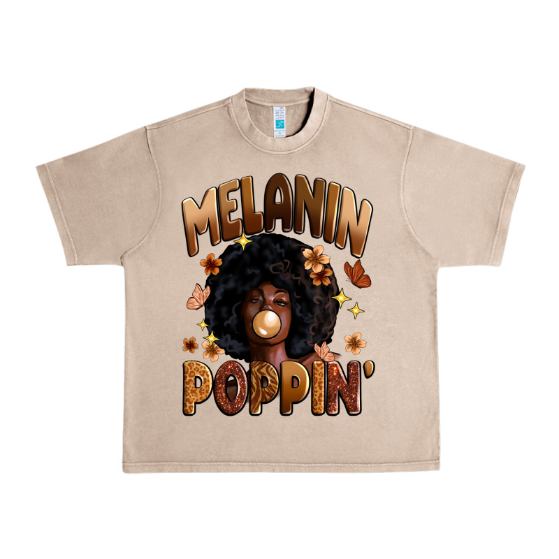Melanin Poppin Urban Heavy Tee by Zillion Design Studio | Teevron