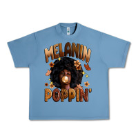 Pebble Blue melanin poppin Urban Heavy Tee - Zillion Design Studio