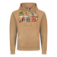 Vintage Camel pink gingerbread coffee cups Vintage Hoodie - Zillion Design Studio