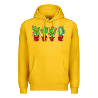 Lemon Christmas Cactuses Premium Hoodie - MaliasSmallBusiness