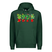 Sports Green Christmas Cactuses Premium Hoodie - MaliasSmallBusiness