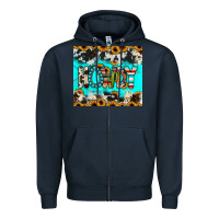 Navy howdy Zipper Hoodie - JahusDesignShop