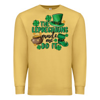 Antique Gold the leprechauns made me do it Premium Sweatshirt - MaliasSmallBusiness