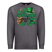 Charcoal Heather the leprechauns made me do it Premium Sweatshirt - MaliasSmallBusiness