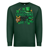 Sports Green the leprechauns made me do it Premium Sweatshirt - MaliasSmallBusiness