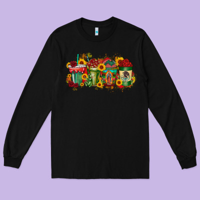 Our Lady Drink Long Sleeve Tee Designed By Racoondesign