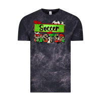 Cloud Black soccer sister with leopard Vintage Tee - Zillion Design Studio